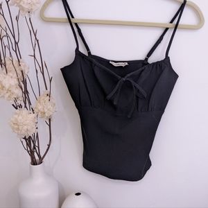 Tie Front Cropped Cami